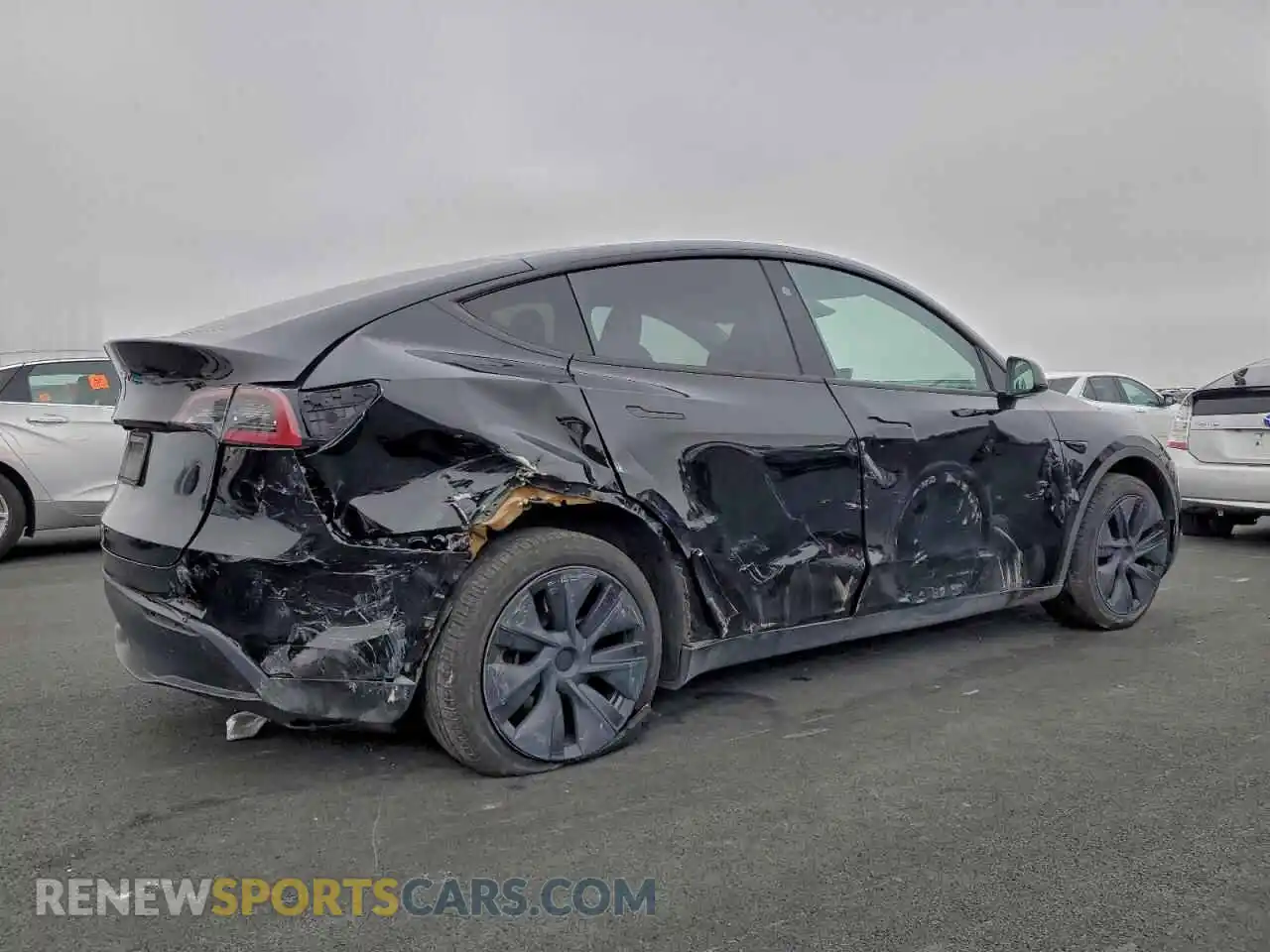 3 fotografías del automóvil dañado 7SAYGDED1RF160018 TESLA MODEL Y 2024