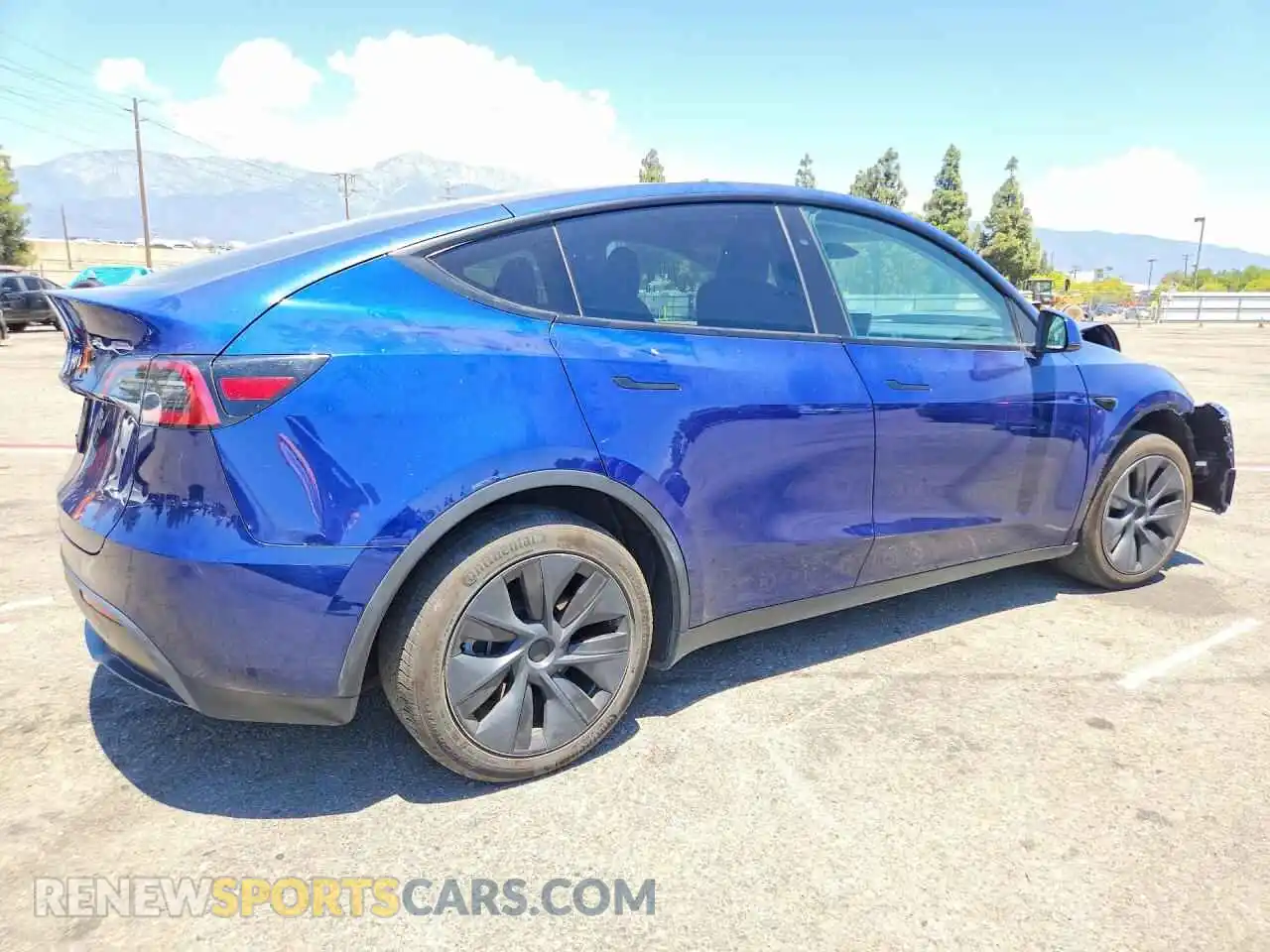 3 fotografías del automóvil dañado 7SAYGDED1RF160696 TESLA MODEL Y 2024