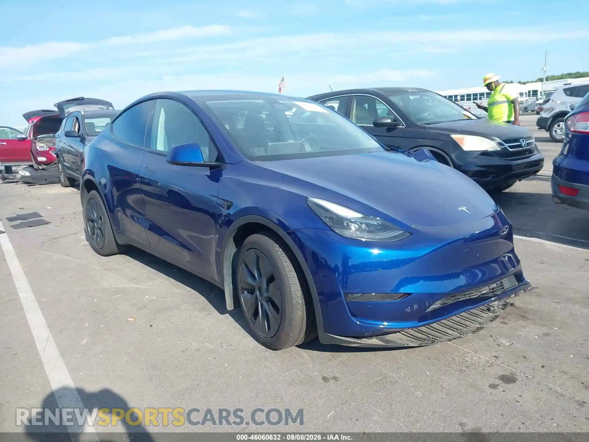 1 Фотография поврежденного автомобиля 7SAYGDED1RF191950 TESLA MODEL Y 2024