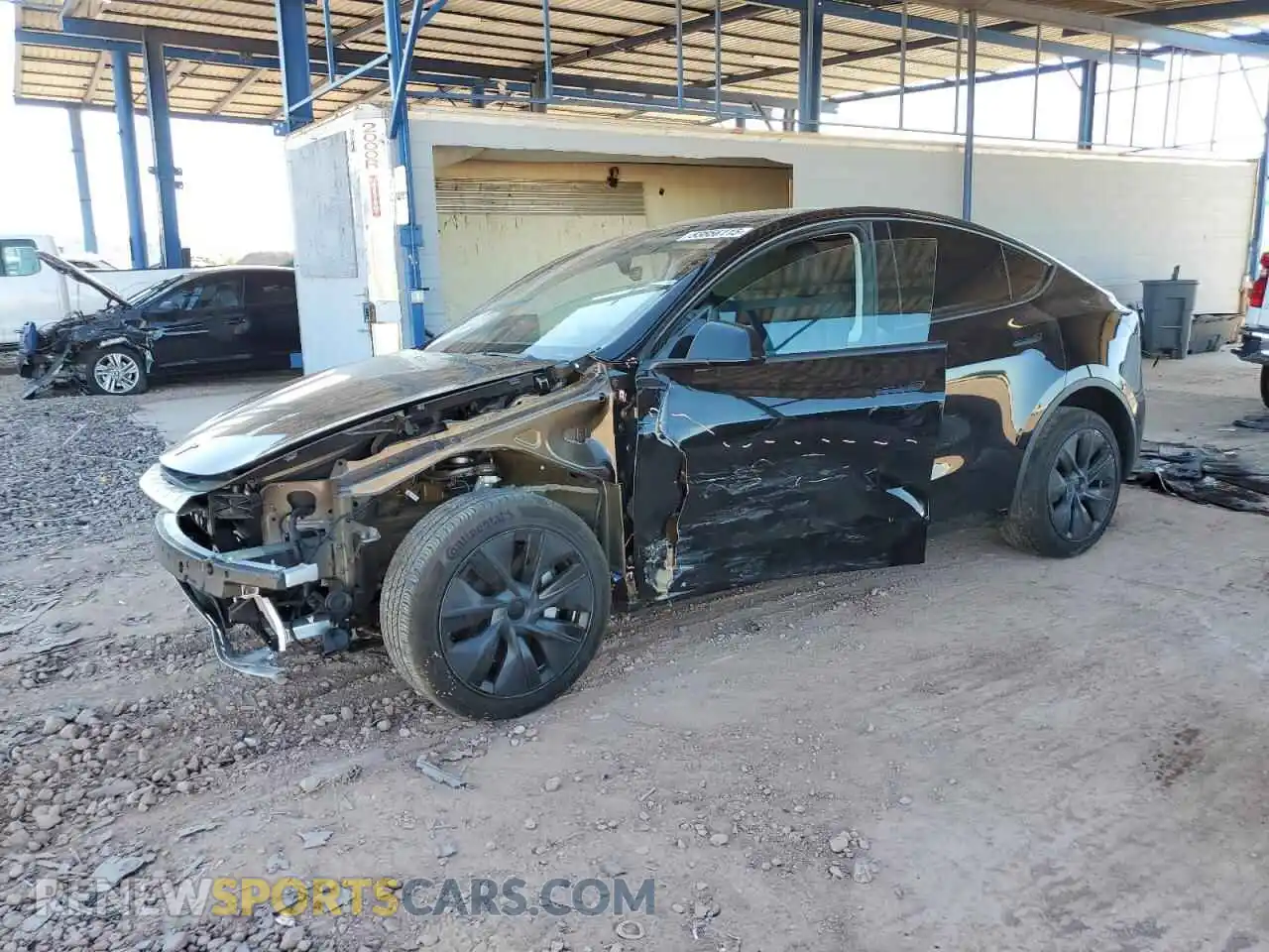 1 Photograph of a damaged car 7SAYGDED1RF198302 TESLA MODEL Y 2024