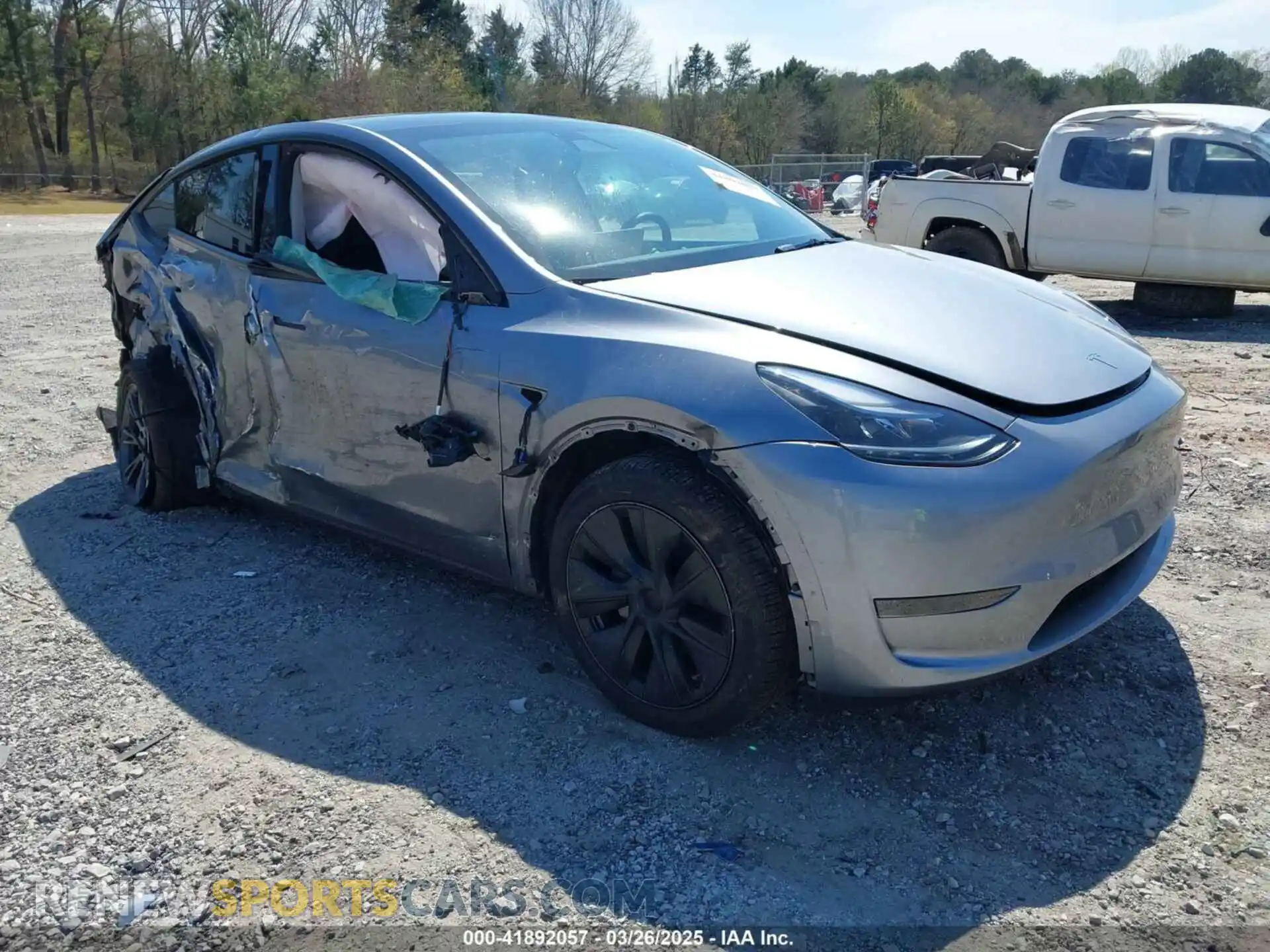 1 Photograph of a damaged car 7SAYGDED2RA320291 TESLA MODEL Y 2024