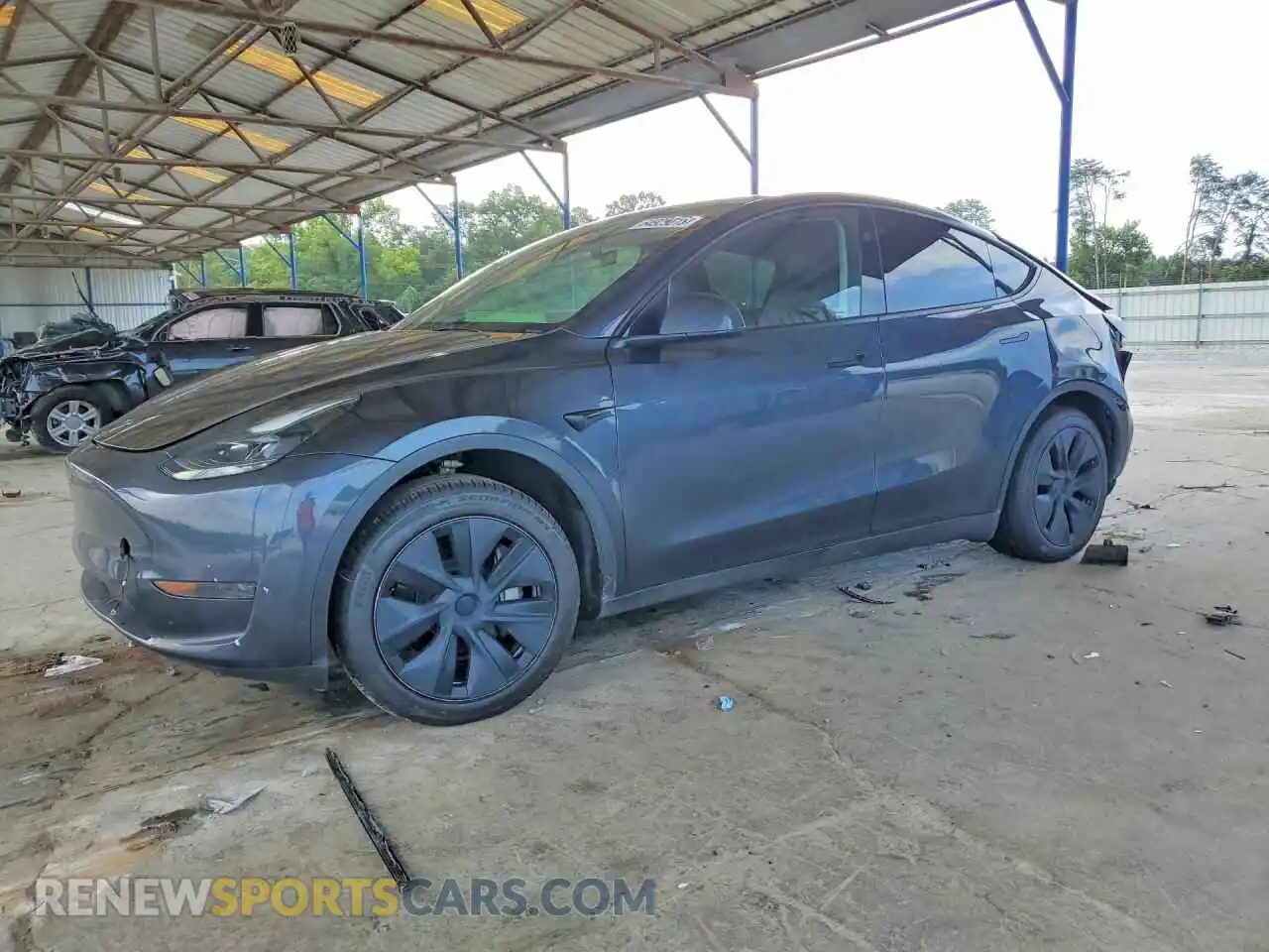 1 Photograph of a damaged car 7SAYGDED2RA327662 TESLA MODEL Y 2024