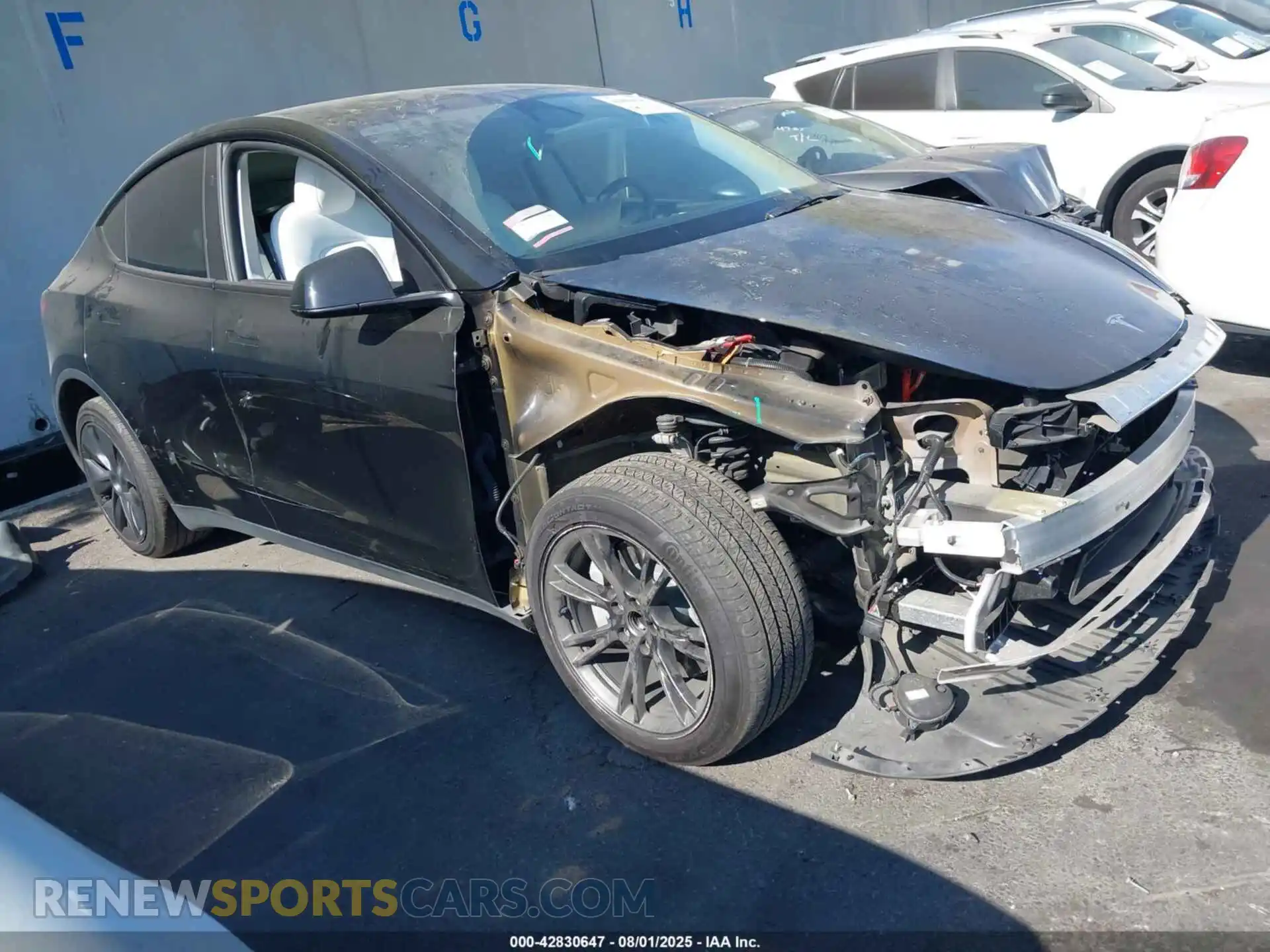 1 Photograph of a damaged car 7SAYGDED2RF127531 TESLA MODEL Y 2024