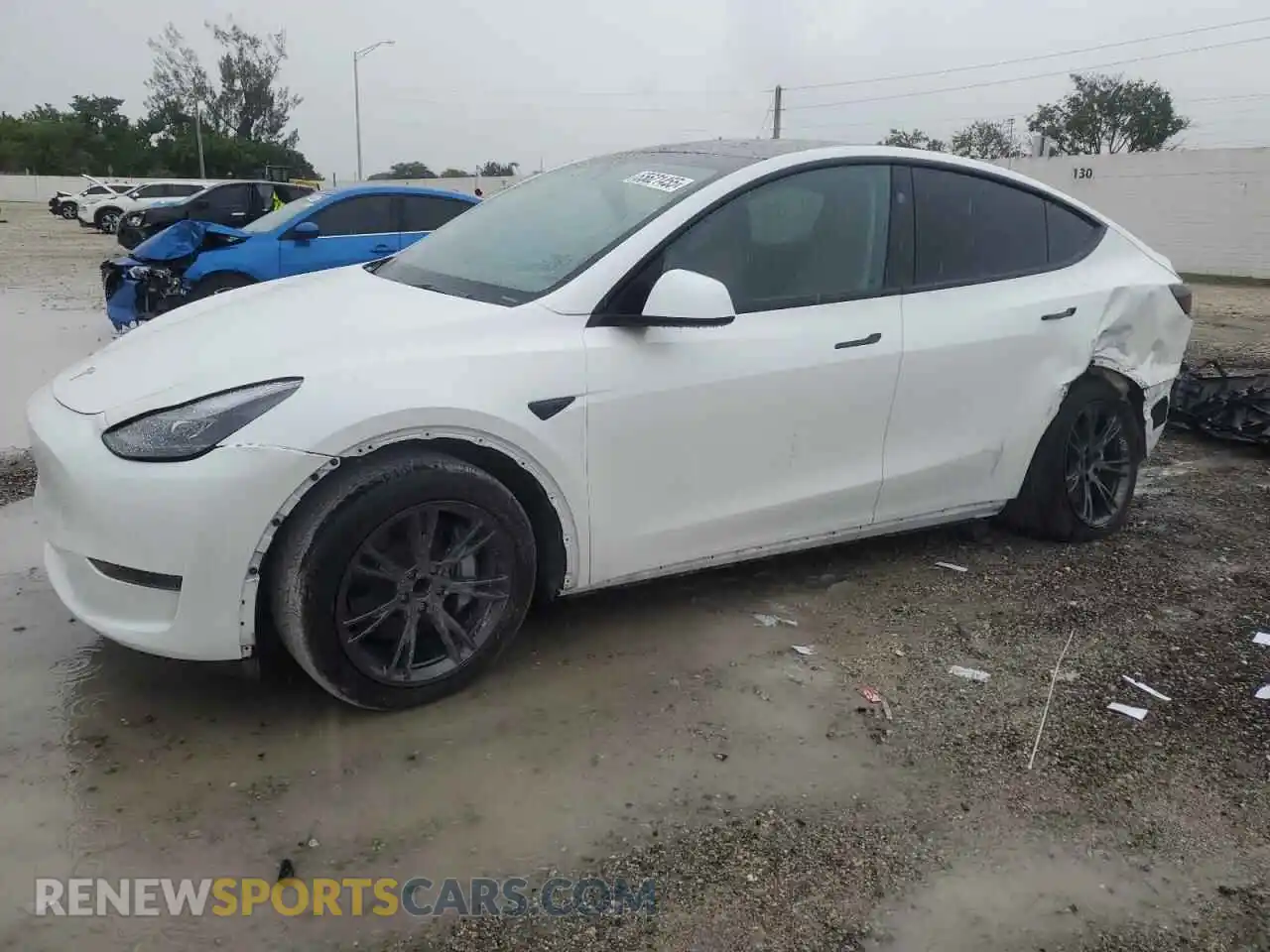 1 Photograph of a damaged car 7SAYGDED2RF170380 TESLA MODEL Y 2024