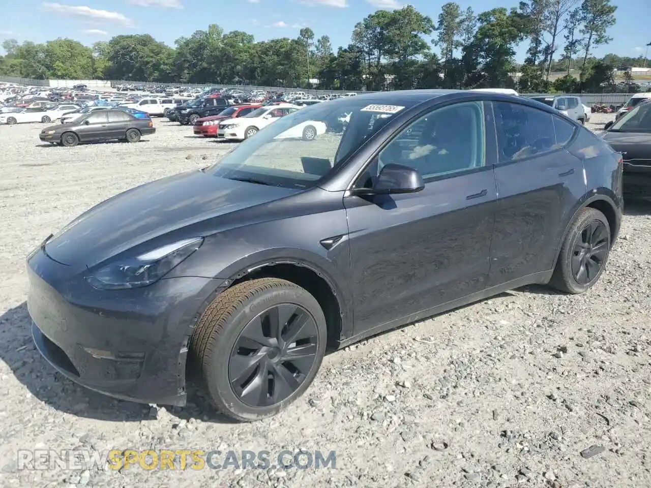 1 Photograph of a damaged car 7SAYGDED3RA330876 TESLA MODEL Y 2024