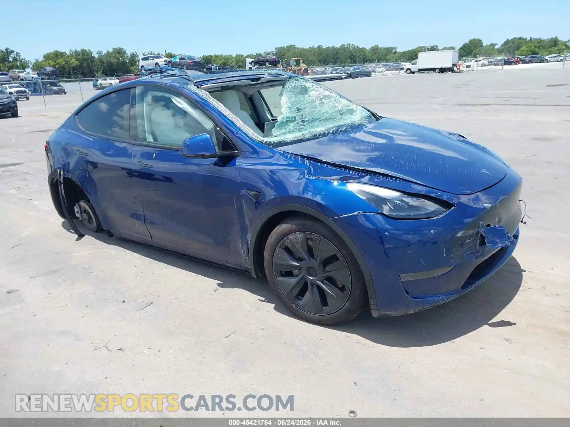 1 Photograph of a damaged car 7SAYGDED3RA331137 TESLA MODEL Y 2024