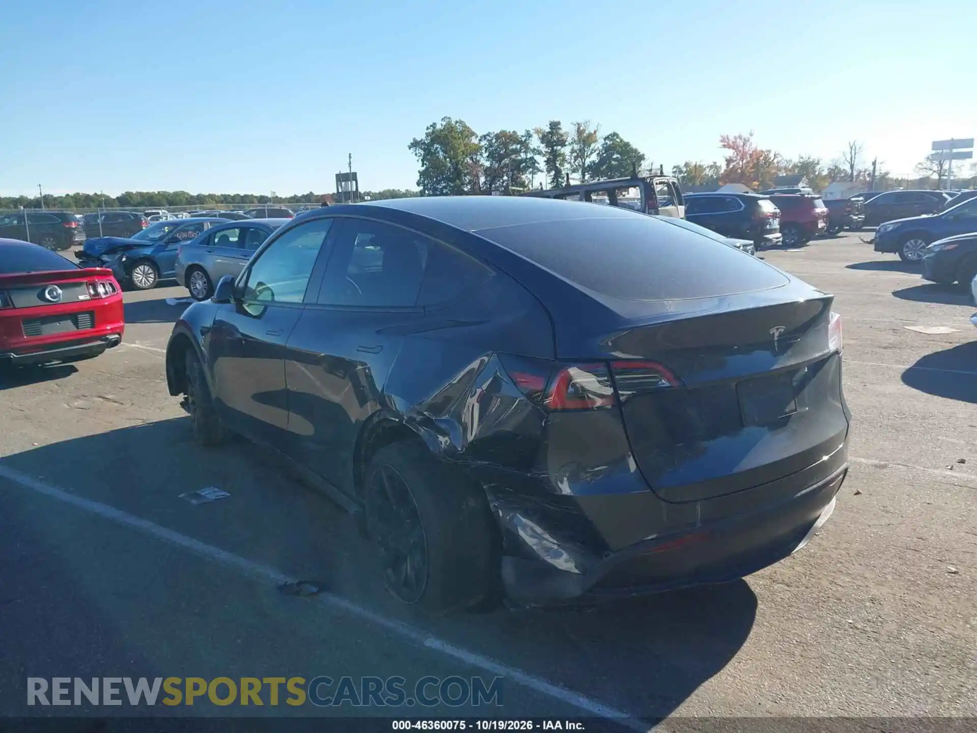 3 Photograph of a damaged car 7SAYGDED3RF052970 TESLA MODEL Y 2024