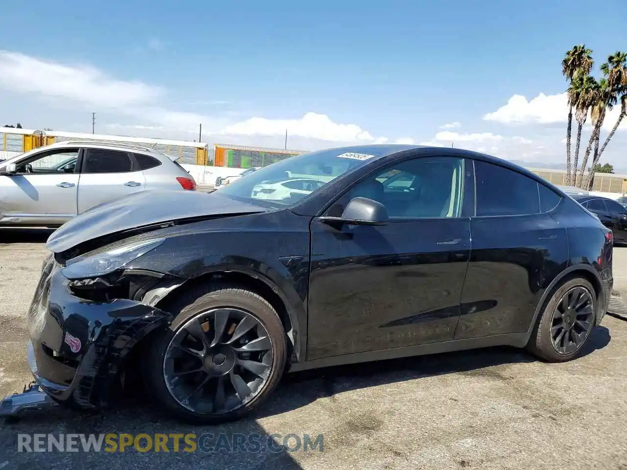 1 Photograph of a damaged car 7SAYGDED3RF057666 TESLA MODEL Y 2024