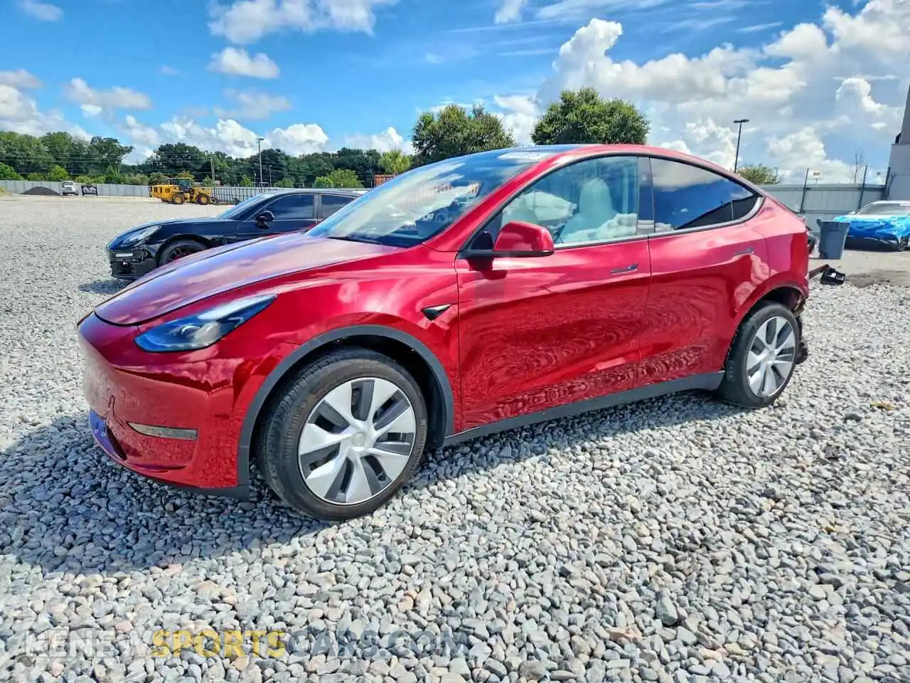 1 Photograph of a damaged car 7SAYGDED3RF089484 TESLA MODEL Y 2024