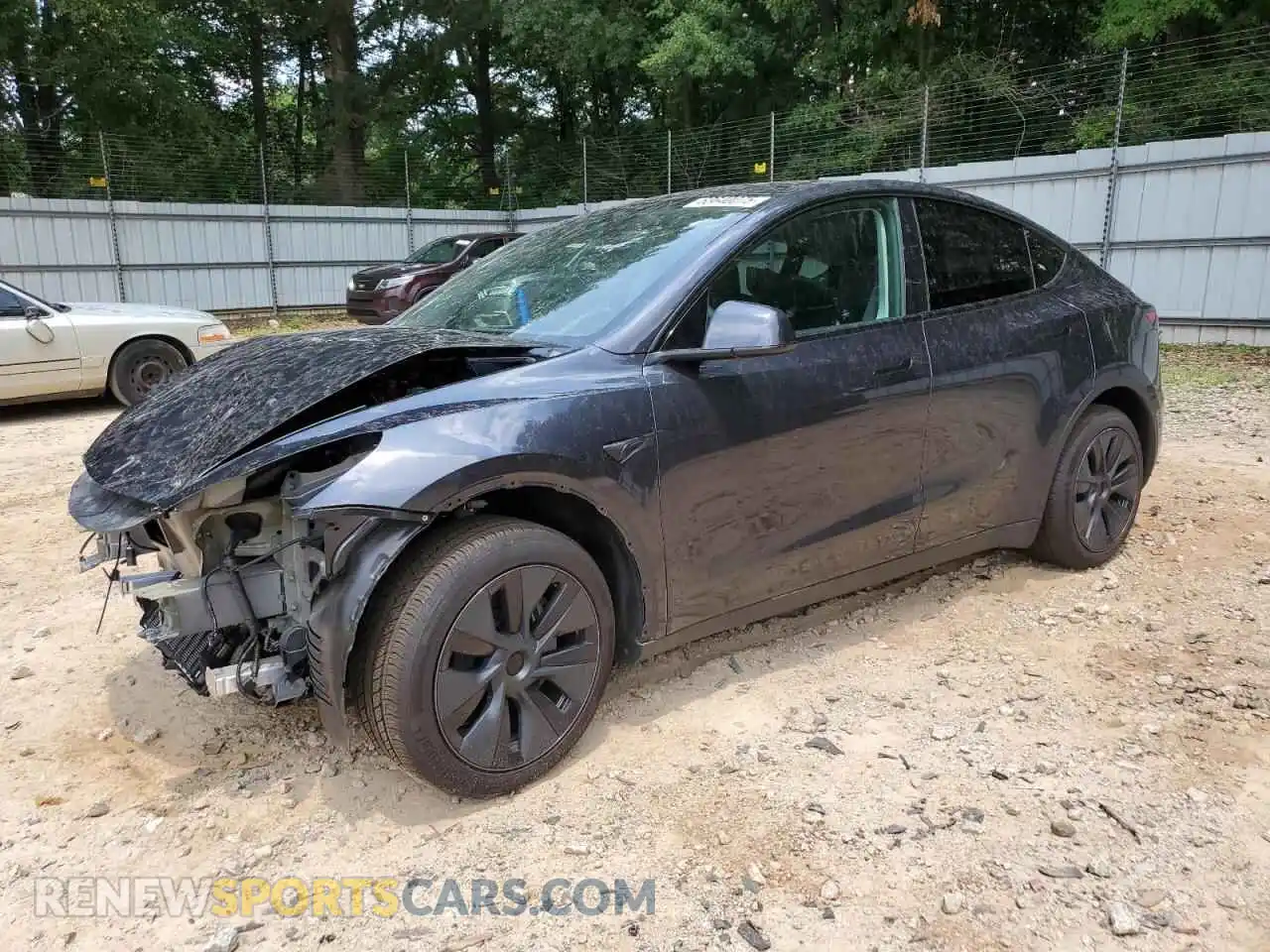 1 Photograph of a damaged car 7SAYGDED3RF109250 TESLA MODEL Y 2024