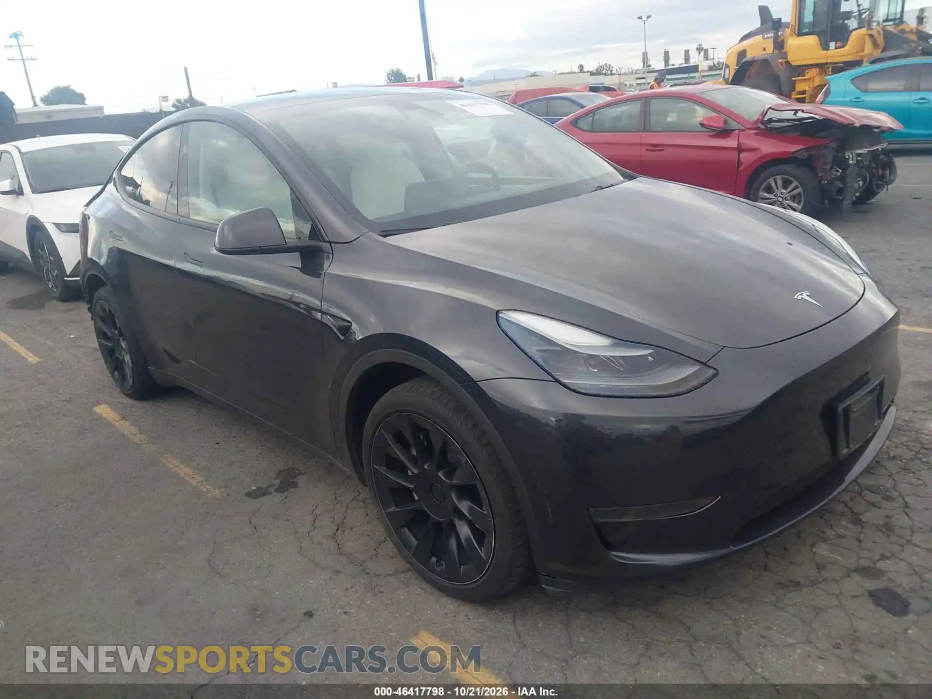 1 Photograph of a damaged car 7SAYGDED3RF152888 TESLA MODEL Y 2024