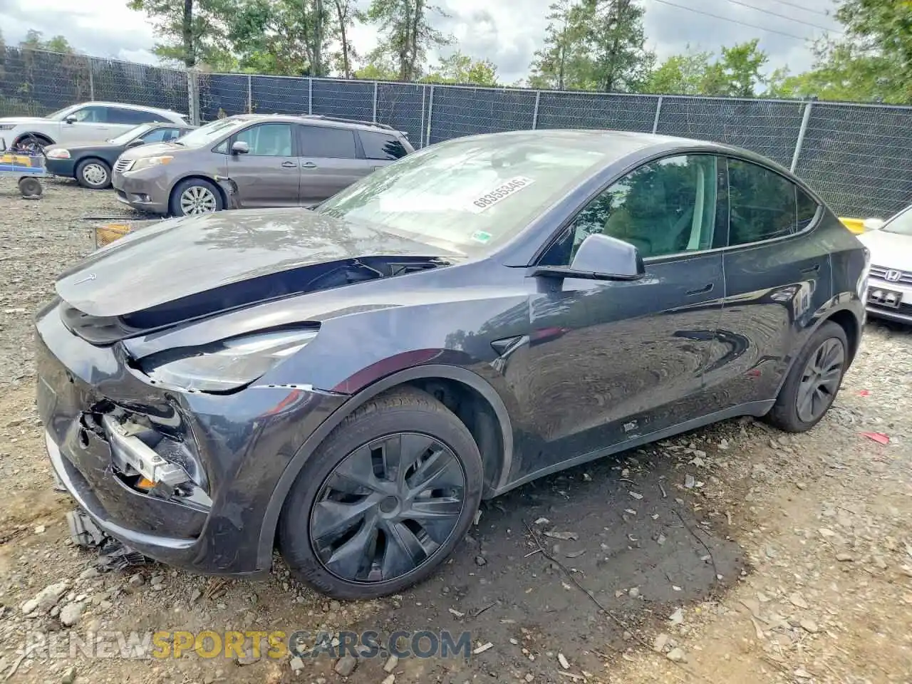 1 fotografías del automóvil dañado 7SAYGDED3RF162871 TESLA MODEL Y 2024