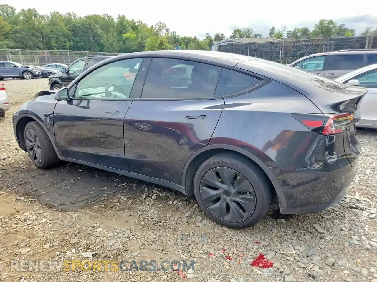 2 fotografías del automóvil dañado 7SAYGDED3RF162871 TESLA MODEL Y 2024