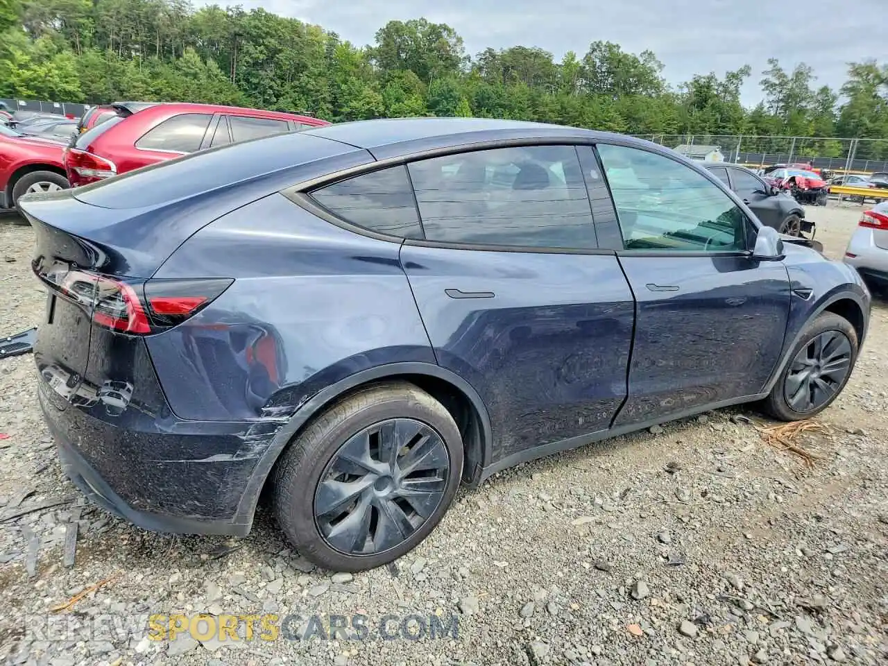 3 fotografías del automóvil dañado 7SAYGDED3RF162871 TESLA MODEL Y 2024