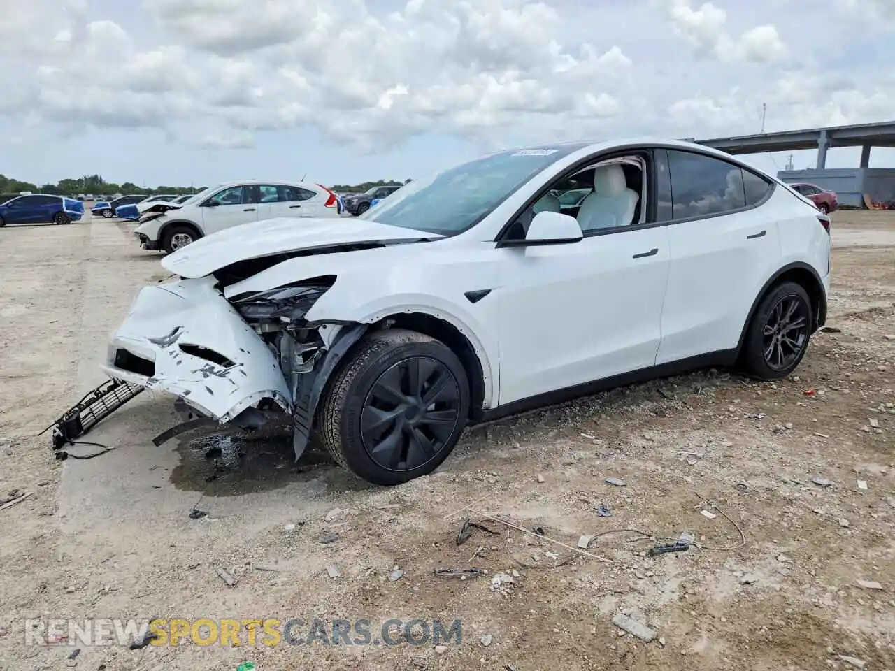 1 fotografías del automóvil dañado 7SAYGDED3RF195255 TESLA MODEL Y 2024