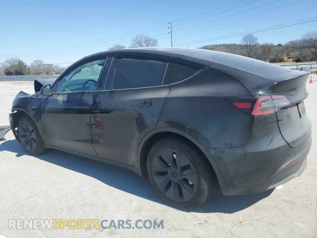 2 fotografías del automóvil dañado 7SAYGDED4RA302326 TESLA MODEL Y 2024