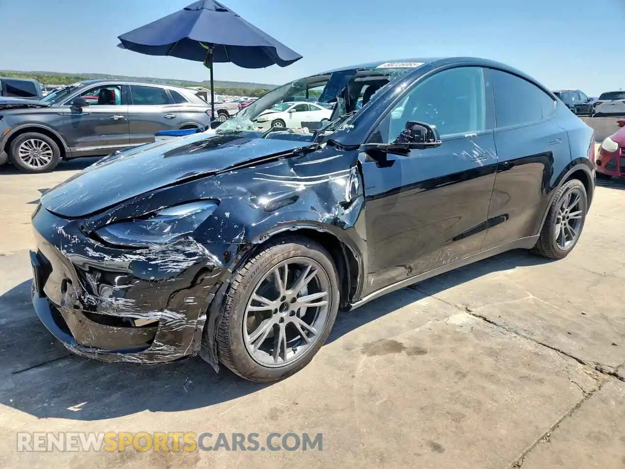 1 Photograph of a damaged car 7SAYGDED4RA304478 TESLA MODEL Y 2024