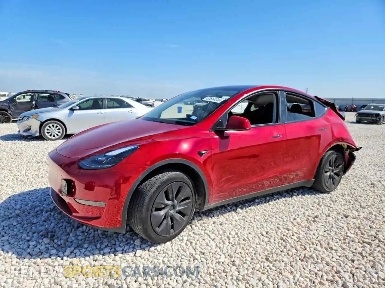 1 Photograph of a damaged car 7SAYGDED4RA311379 TESLA MODEL Y 2024