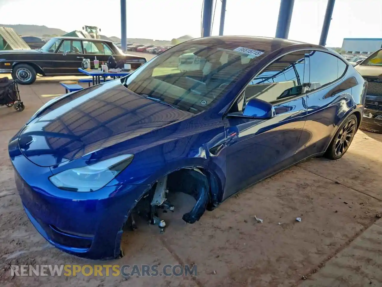 1 Photograph of a damaged car 7SAYGDED4RF053626 TESLA MODEL Y 2024