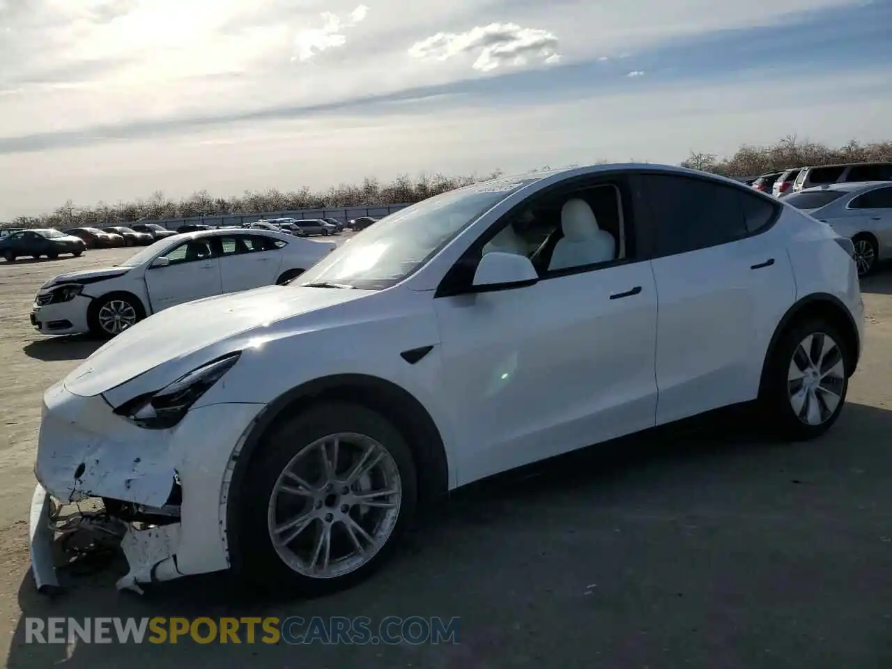 1 Photograph of a damaged car 7SAYGDED4RF055859 TESLA MODEL Y 2024