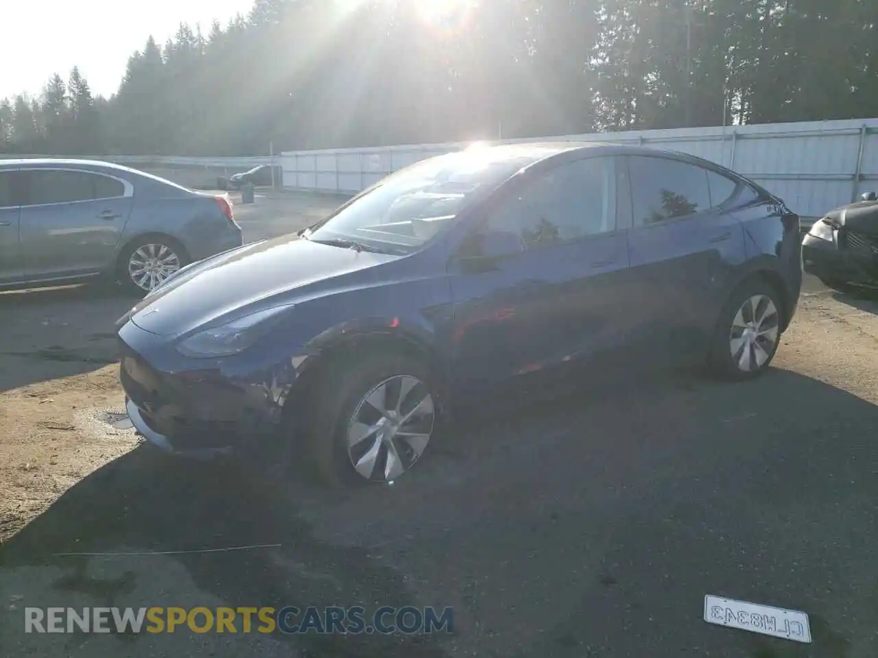 1 Photograph of a damaged car 7SAYGDED4RF056638 TESLA MODEL Y 2024