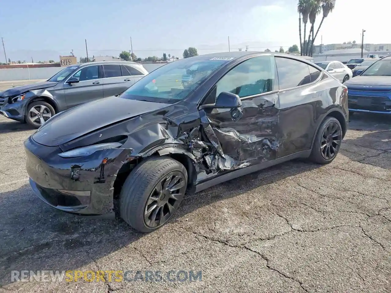 1 Photograph of a damaged car 7SAYGDED4RF109760 TESLA MODEL Y 2024
