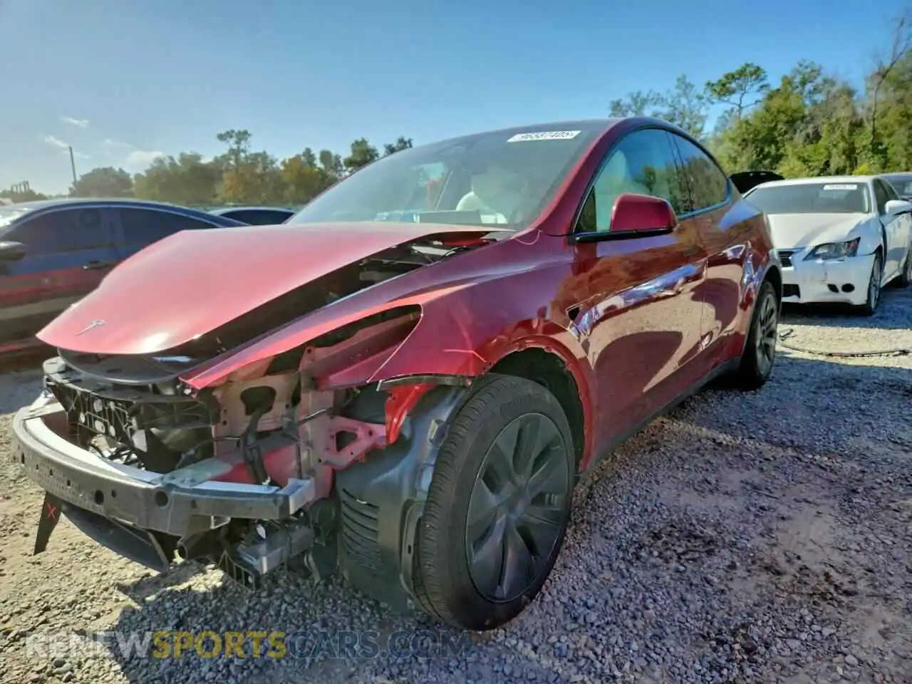 1 Photograph of a damaged car 7SAYGDED4RF152267 TESLA MODEL Y 2024
