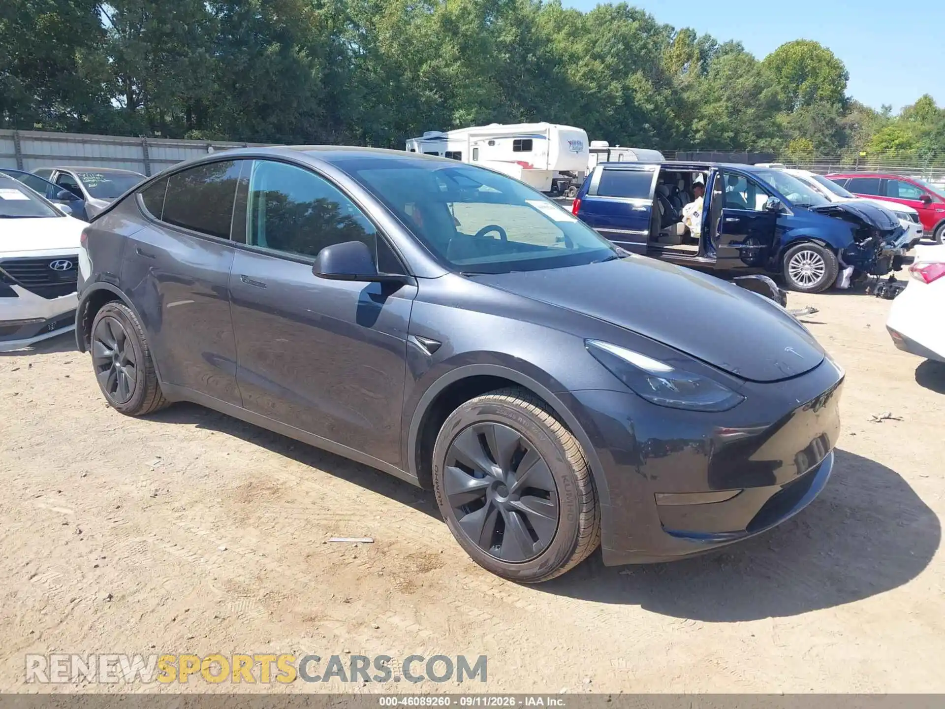 1 Photograph of a damaged car 7SAYGDED4RF159039 TESLA MODEL Y 2024