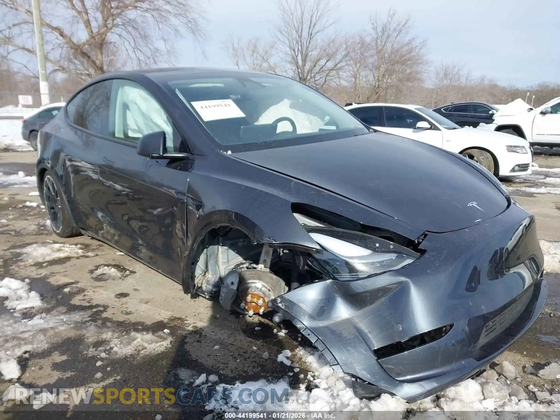 1 Photograph of a damaged car 7SAYGDED4RF159638 TESLA MODEL Y 2024
