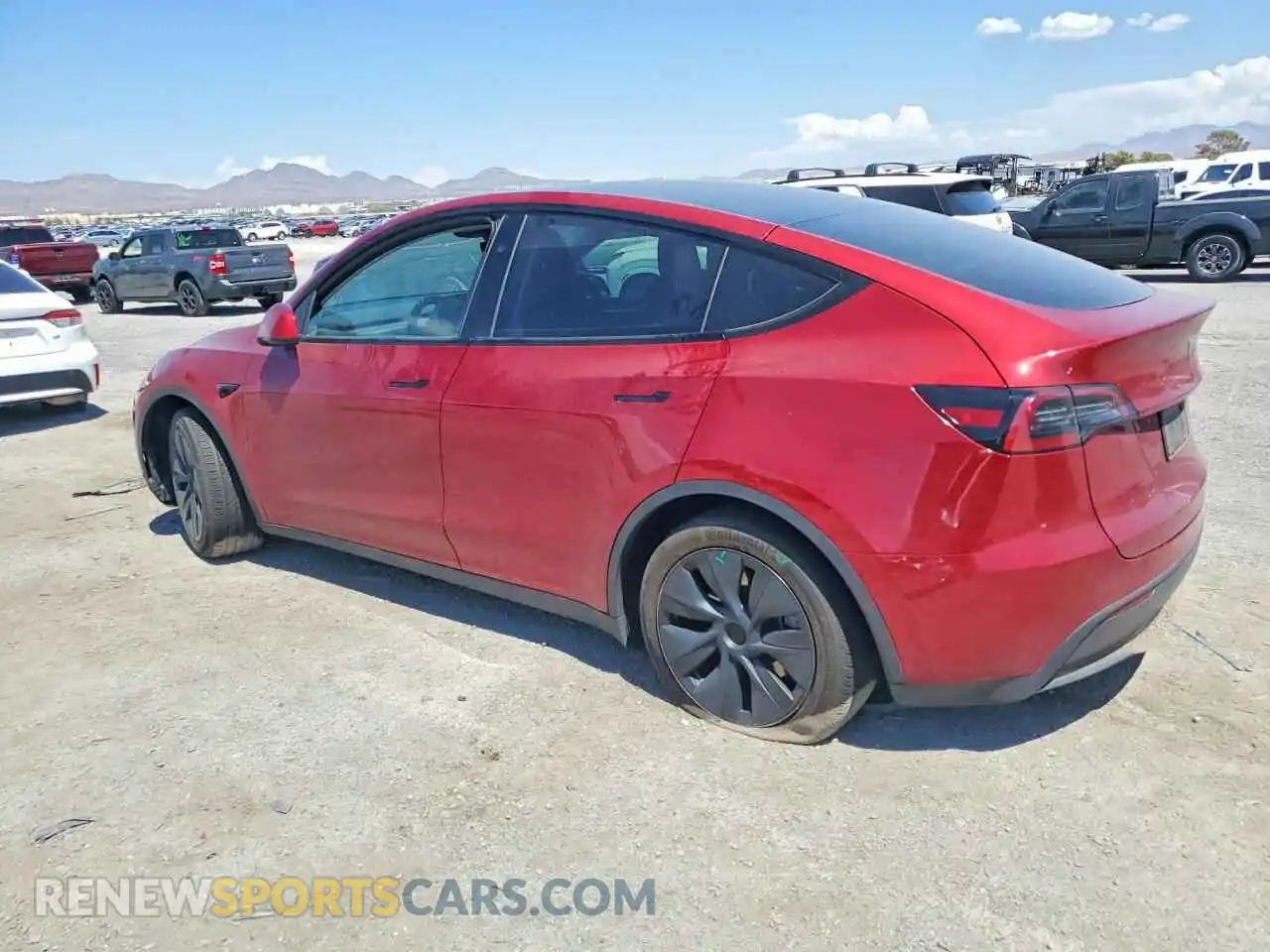 2 Photograph of a damaged car 7SAYGDED4RF163110 TESLA MODEL Y 2024