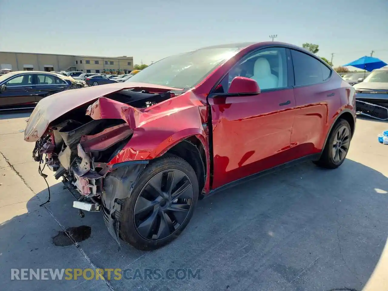 1 Photograph of a damaged car 7SAYGDED5RA306465 TESLA MODEL Y 2024