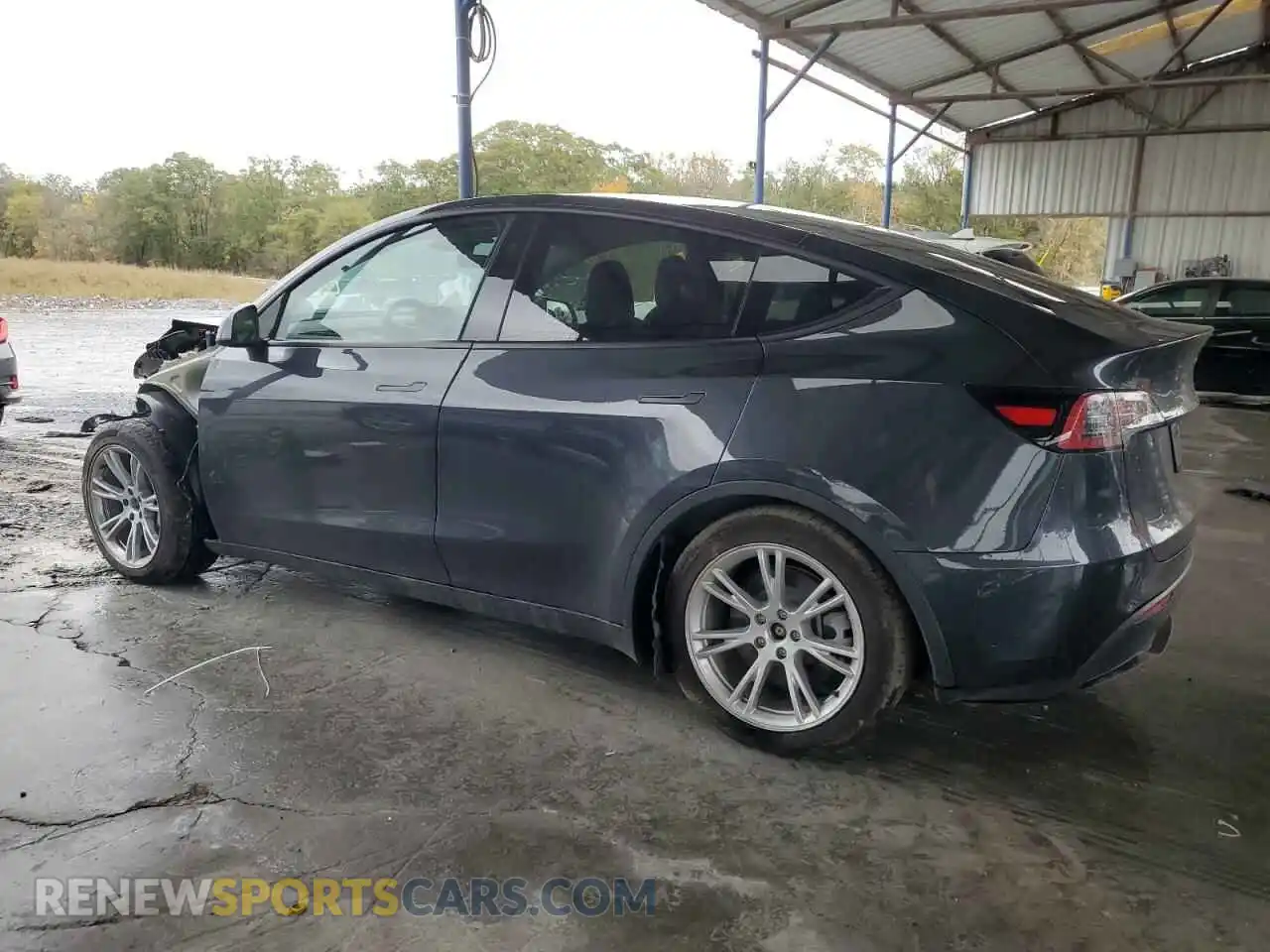 2 Photograph of a damaged car 7SAYGDED5RF043378 TESLA MODEL Y 2024