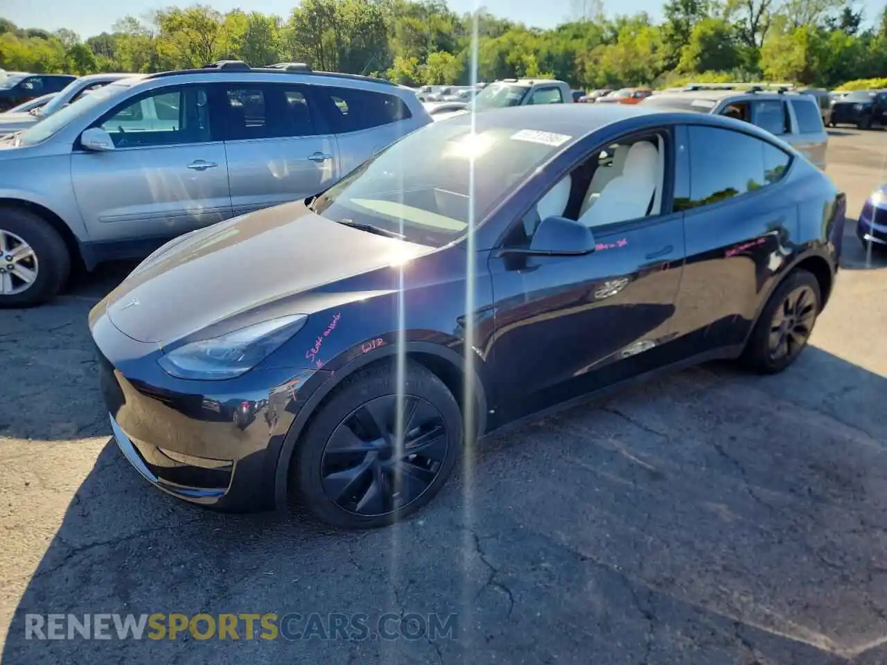 1 Photograph of a damaged car 7SAYGDED5RF179011 TESLA MODEL Y 2024