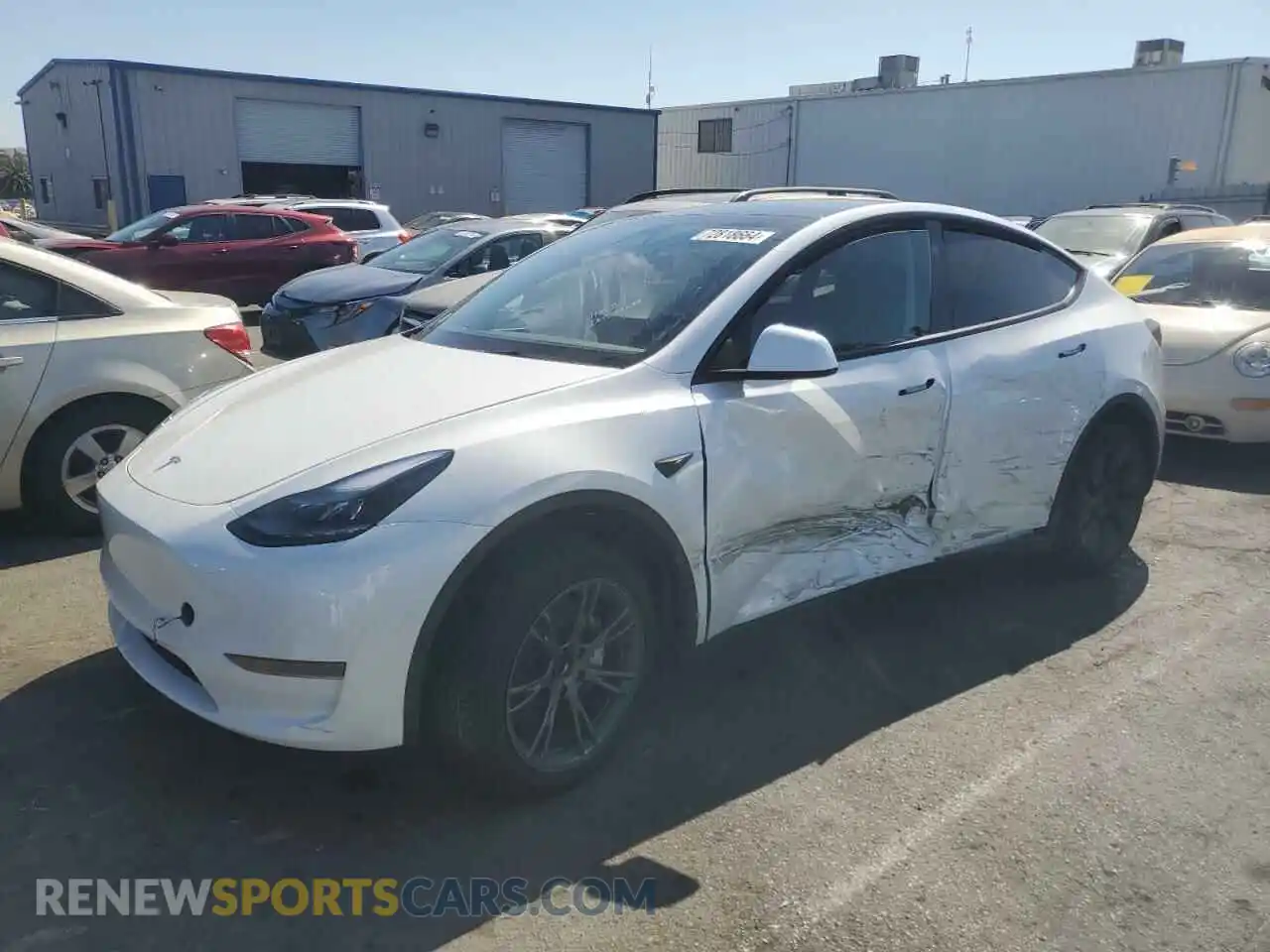 1 Photograph of a damaged car 7SAYGDED5RF184175 TESLA MODEL Y 2024