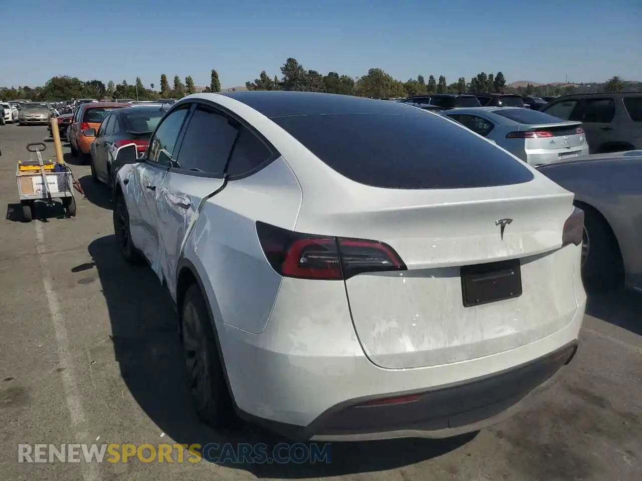 2 Photograph of a damaged car 7SAYGDED5RF184175 TESLA MODEL Y 2024