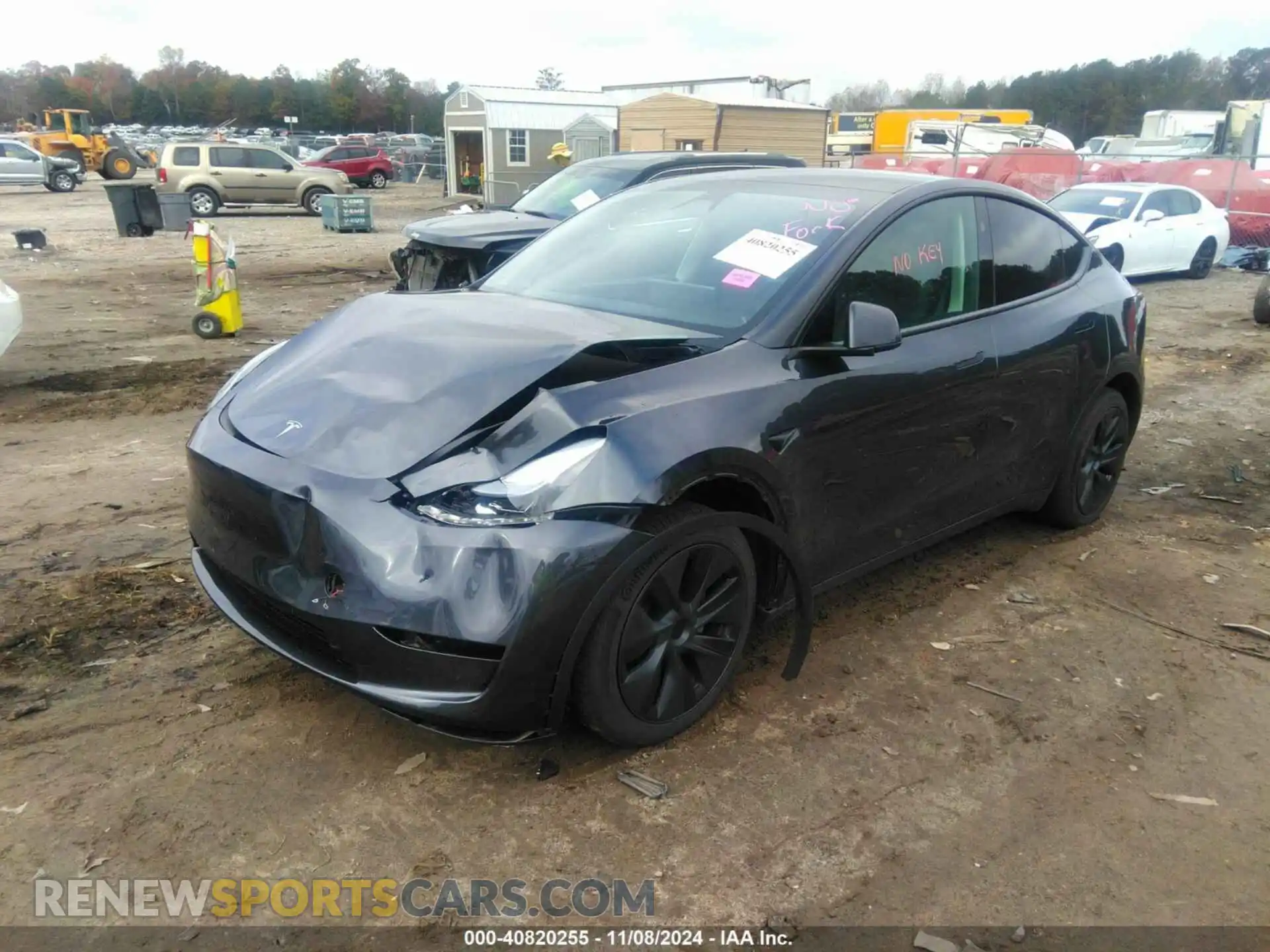 2 Photograph of a damaged car 7SAYGDED6RA310492 TESLA MODEL Y 2024