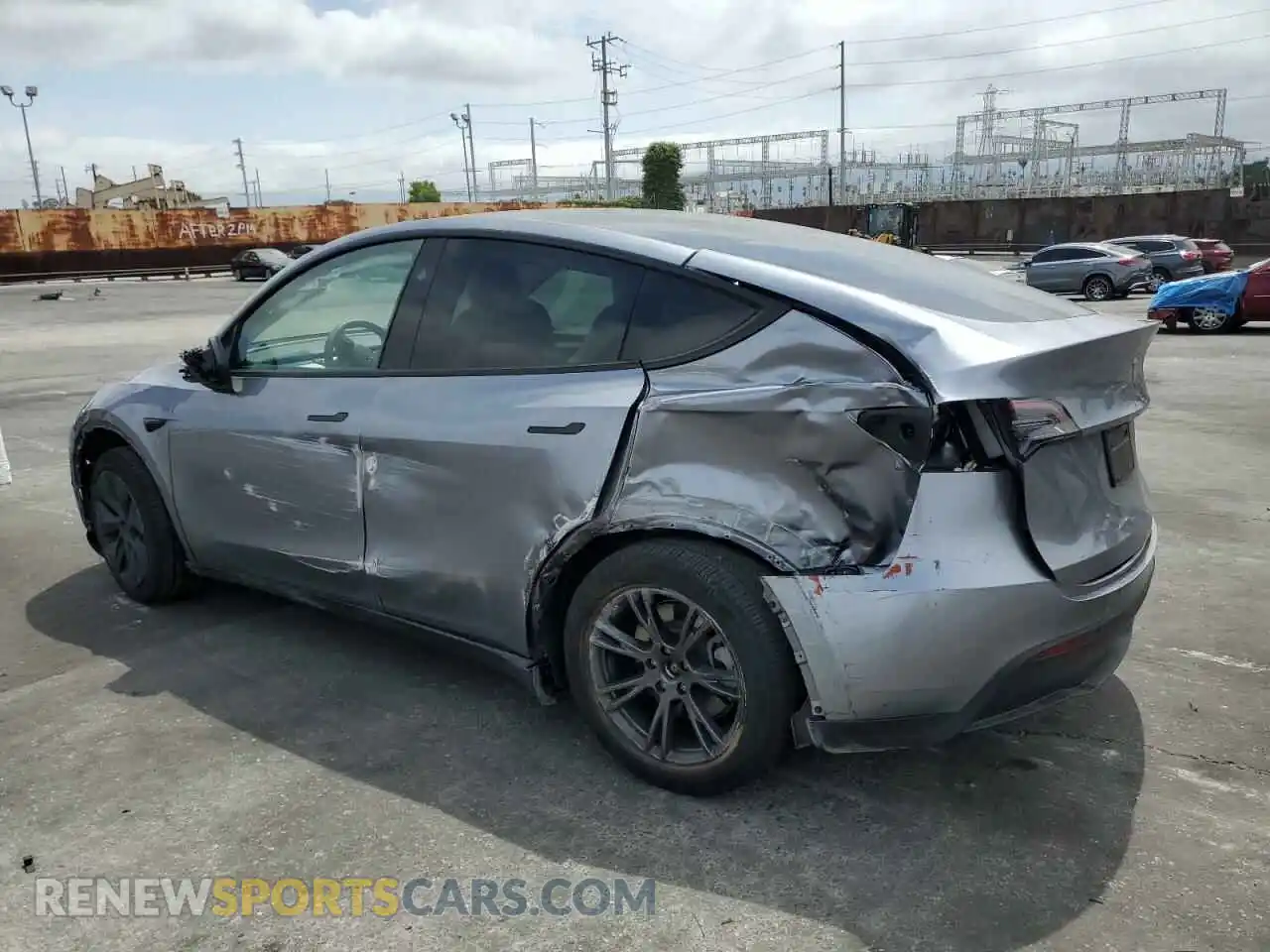 2 Фотография поврежденного автомобиля 7SAYGDED6RA314039 TESLA MODEL Y 2024