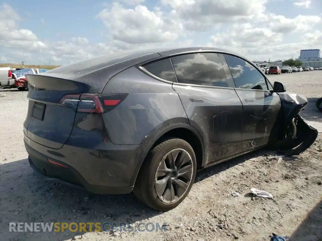 3 Photograph of a damaged car 7SAYGDED6RA329124 TESLA MODEL Y 2024