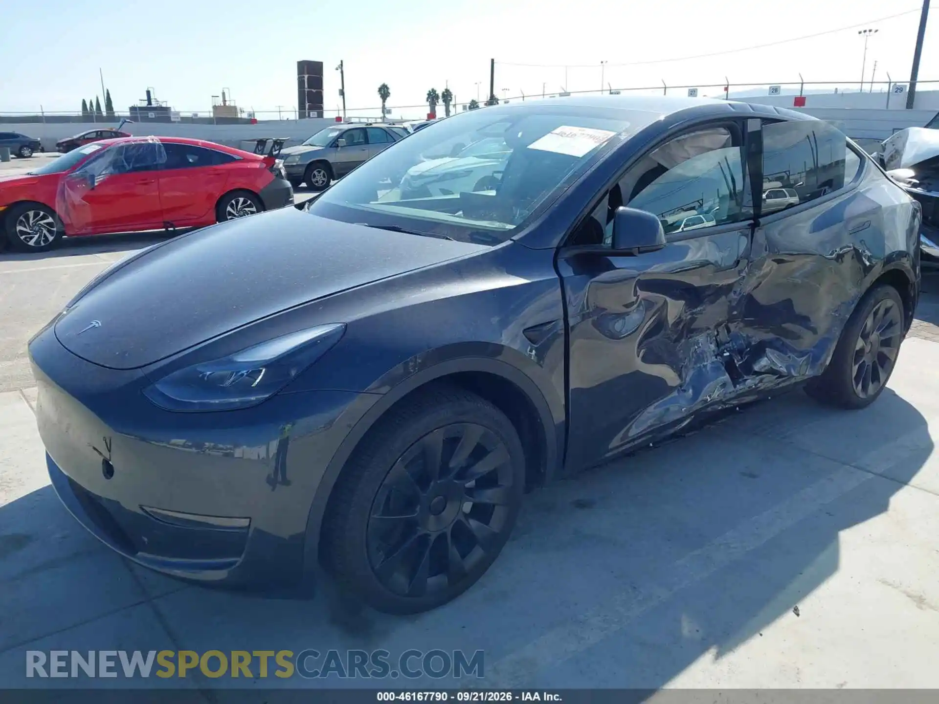 2 Photograph of a damaged car 7SAYGDED6RF057726 TESLA MODEL Y 2024