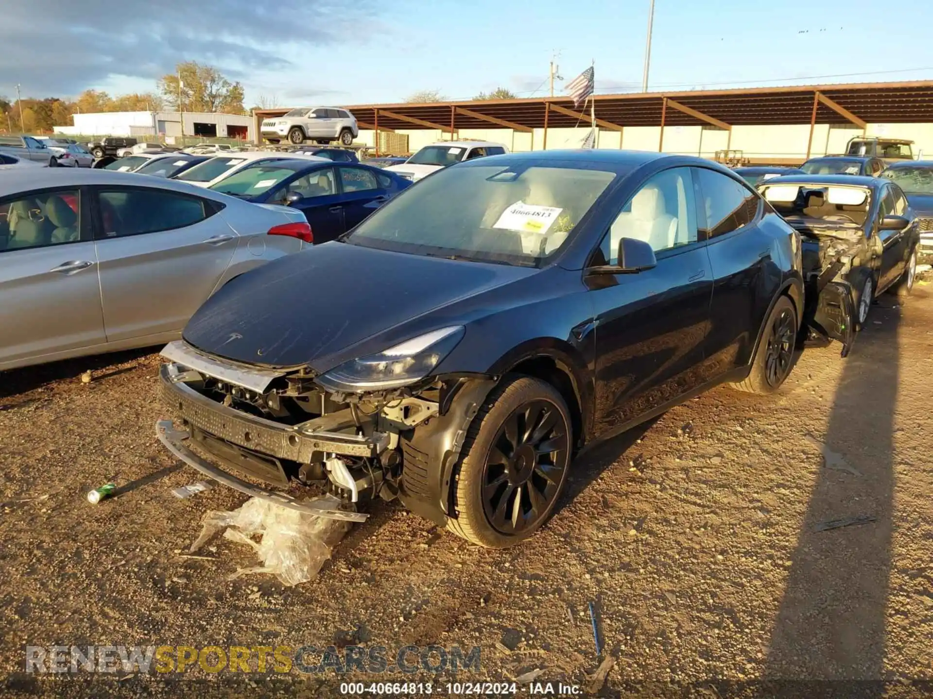 2 Photograph of a damaged car 7SAYGDED6RF105175 TESLA MODEL Y 2024