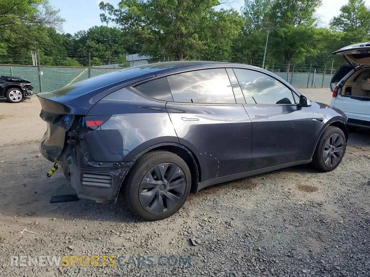 3 Photograph of a damaged car 7SAYGDED6RF110814 TESLA MODEL Y 2024