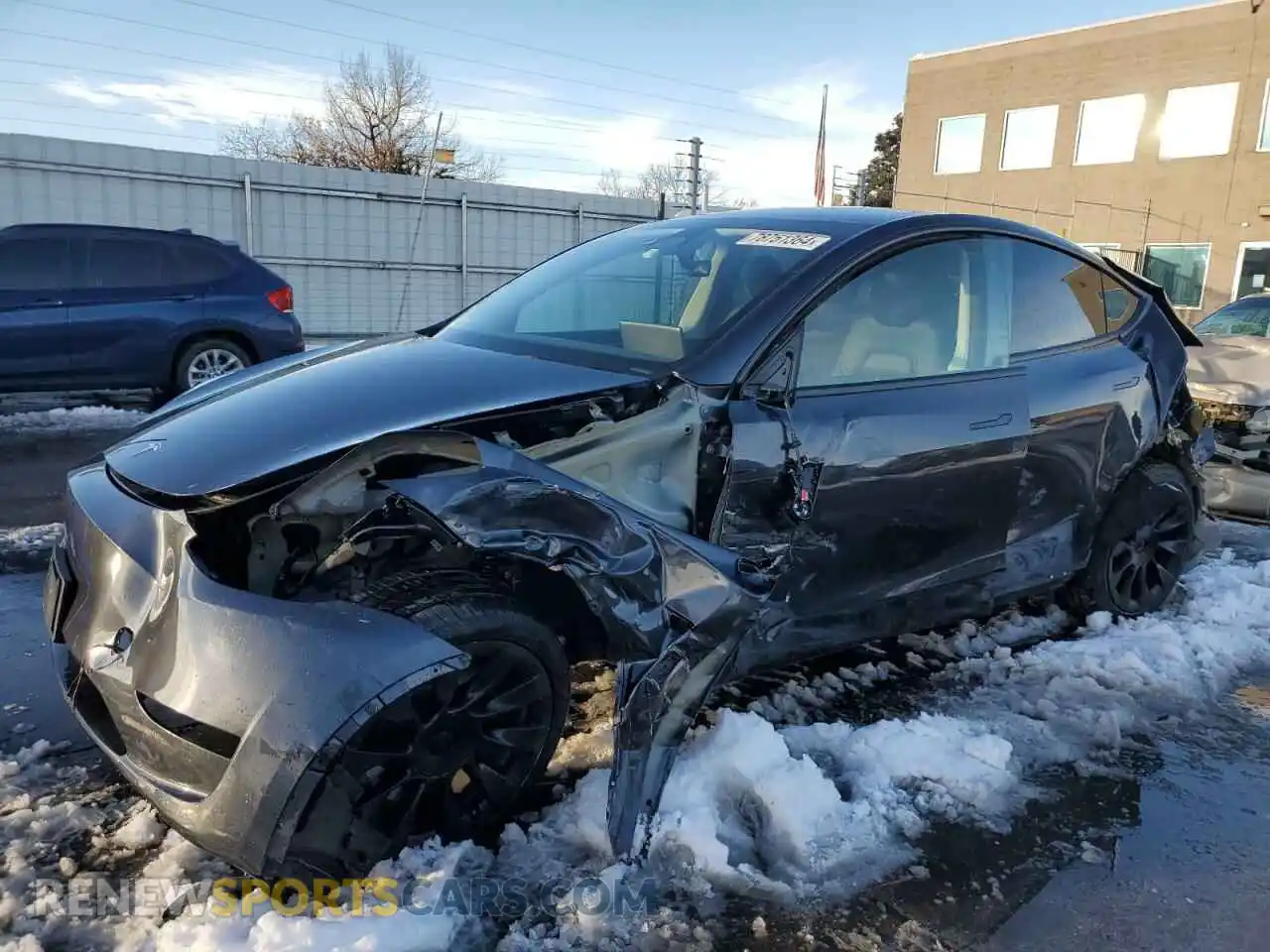 1 Photograph of a damaged car 7SAYGDED6RF113227 TESLA MODEL Y 2024