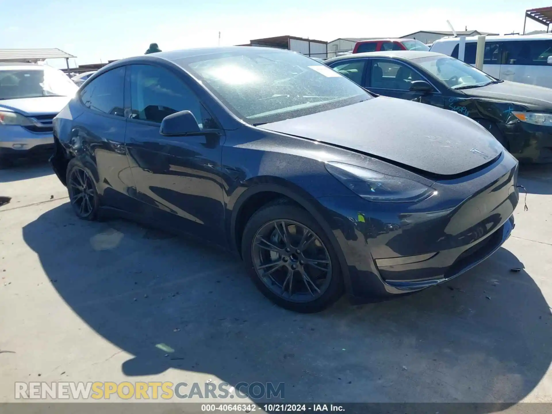 1 Photograph of a damaged car 7SAYGDED6RF158281 TESLA MODEL Y 2024
