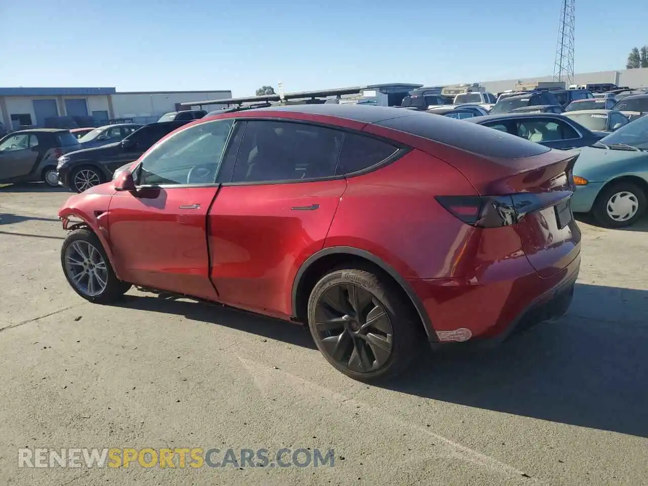 2 Photograph of a damaged car 7SAYGDED7RF052678 TESLA MODEL Y 2024