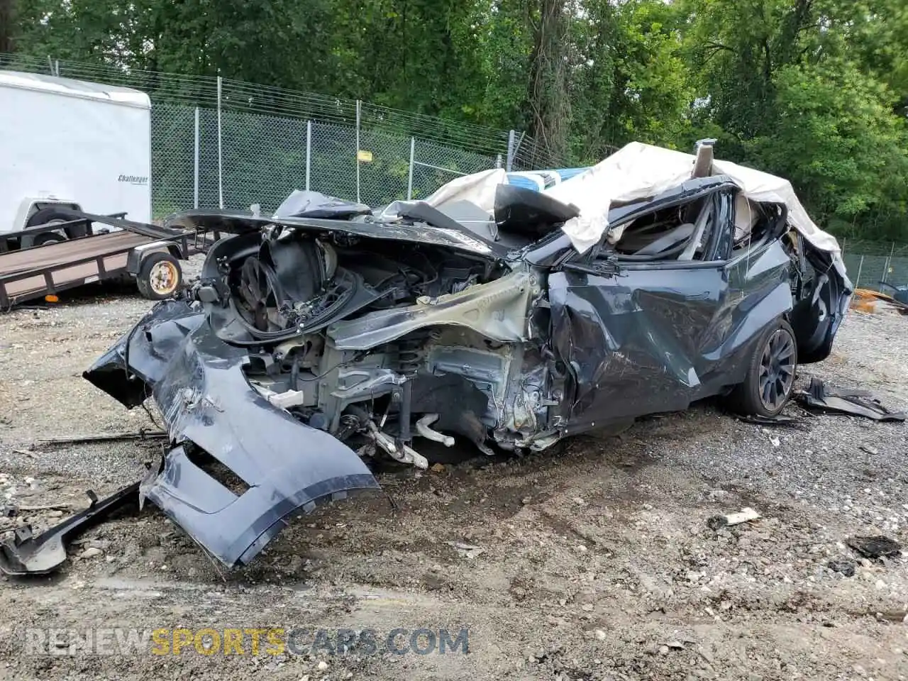 1 Photograph of a damaged car 7SAYGDED7RF095594 TESLA MODEL Y 2024