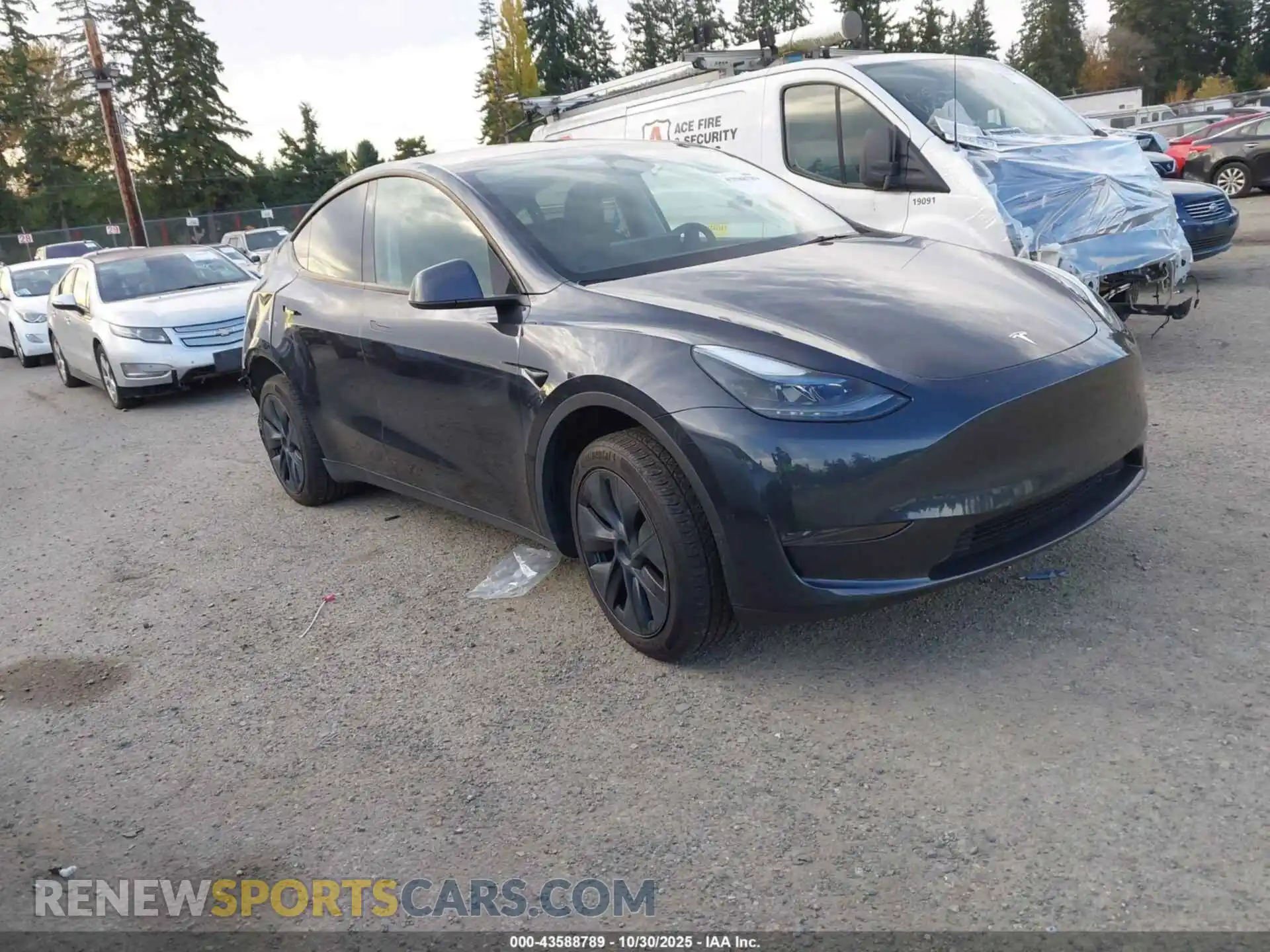 1 Photograph of a damaged car 7SAYGDED7RF102852 TESLA MODEL Y 2024