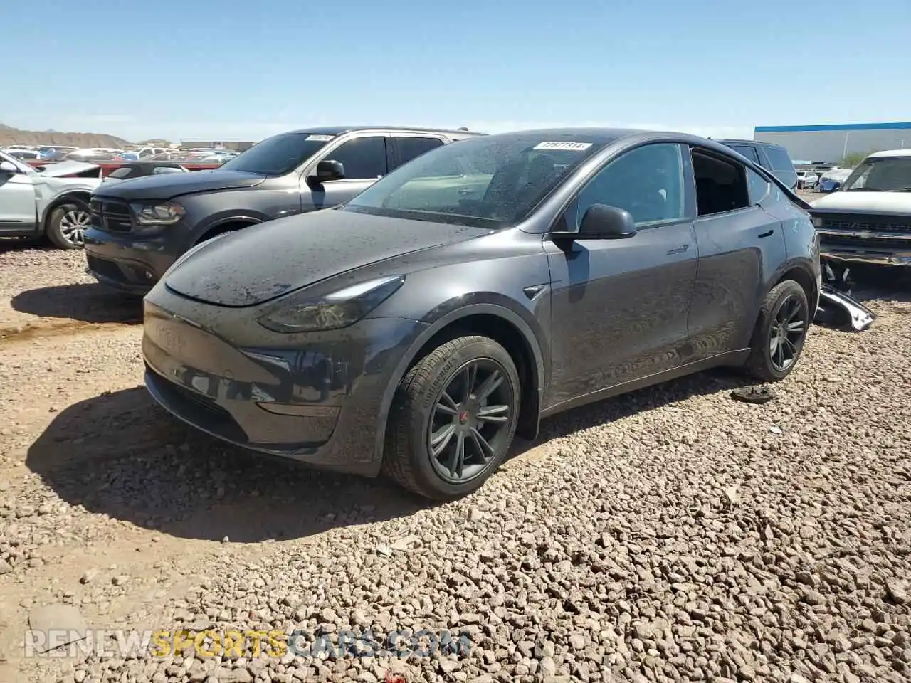 1 Photograph of a damaged car 7SAYGDED7RF119733 TESLA MODEL Y 2024