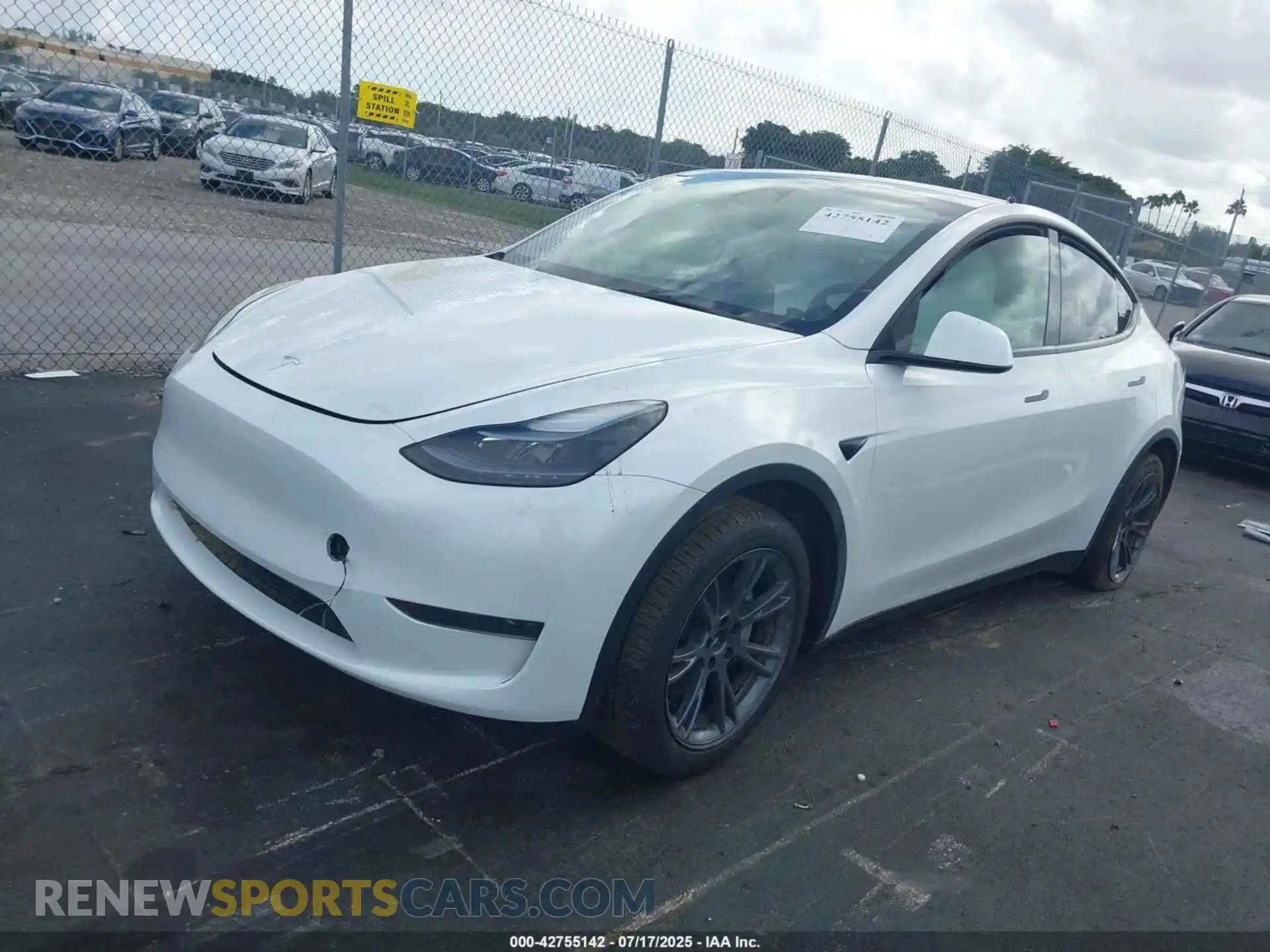 2 Photograph of a damaged car 7SAYGDED8RA332252 TESLA MODEL Y 2024