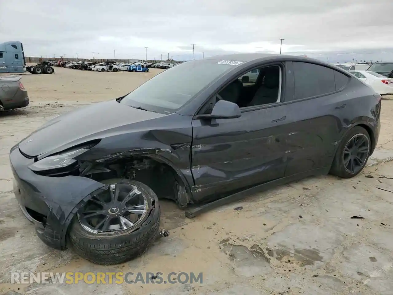 1 Photograph of a damaged car 7SAYGDED8RF039678 TESLA MODEL Y 2024