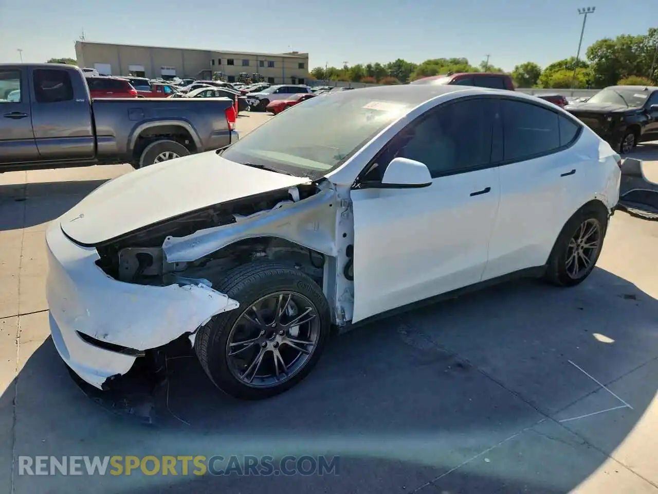 1 Photograph of a damaged car 7SAYGDED8RF116954 TESLA MODEL Y 2024